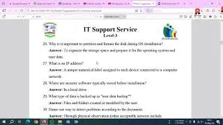 IT Support Service Level 3 - NSDA Recent Assessment Written Questions 2026 | CBT&A Exam Preparation