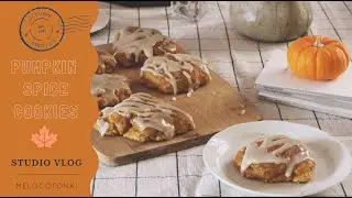 🎃 PUMPKIN SPICE COOKIES 🍪 receta de galletas otoñales 🍂 STUDIO VLOG muy cozy