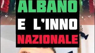ALBANO CANTA L’INNO NAZIONALE