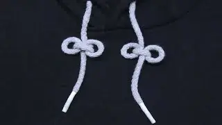 How to Tie Hoodie Strings cool. Easy instructions for tying decorative hoodie knots.
