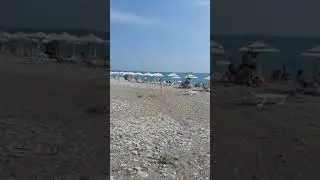 турист на пляже в Туапсе