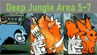 The Battle Cats | Hidden Forest of Gapra: Deep Jungle Area 5~7