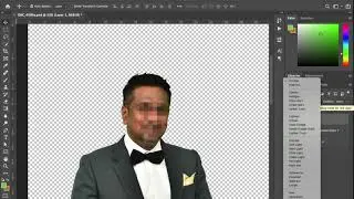 Photoshop - Remove green colour reflection