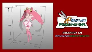 Sakura Miku – Vocaloid Papercraft | Modelo Gratis