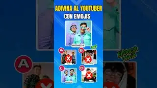 Adivina al Youtuber con emojis #shorts Fede, JD Pantoja, más skabeche @fedevigevani @MasSKabeche
