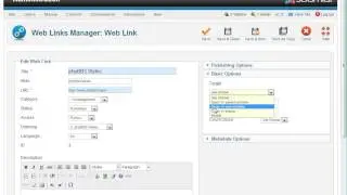 Components Weblinks Links Edit