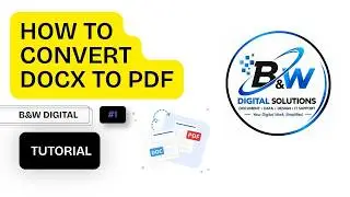 HOW TO CONVERT WORD TO PDF : TUTORIAL #1