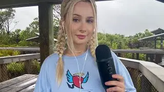 ASMR at the beach (in the rain)