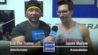 CSweat Challenge #14: Big Time Rush's James Maslow and Eric The Trainer do dips