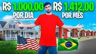 REALIDADE DE UM DIA DE TRABALHO NOS EUA - $200 DÓLARES/DIA