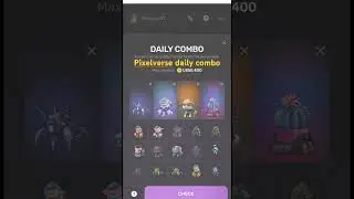 pixel verse daily combo #pixelverse  #pixelversedailycombo