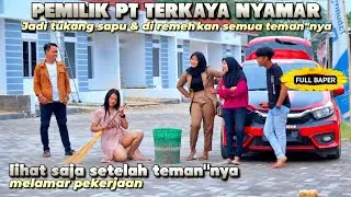 FULL BAPER ! BOS CANTIK NYAMAR JADI TUKANG SAPU - DIHINA TEMAN