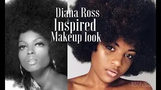 DIANA ROSS / RONKE RAJI INSPIRED AFRO MAKEUP LOOK