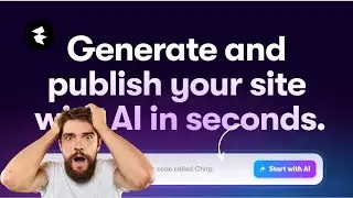 How to create a website for free using AI in 1 minute | Framer AI is Insane!! @Framer  #ai #aitools