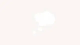 Animated thinking cloud element