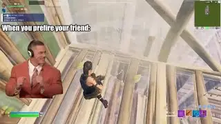 Hitting a prefire on fortnite on that one friend be like…