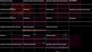 Deltarune Chapter 1 OST: 19 - Scarlet Forest (Oscilloscope View)