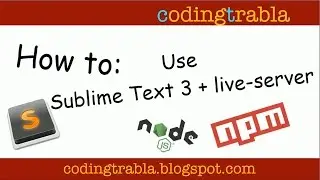 How to Use Sublime Text 3 and live server byVM