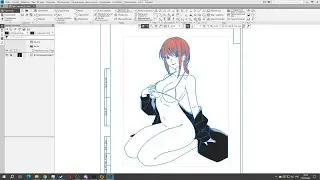 Makima(Chainsaw man). Эро. чертёж 21