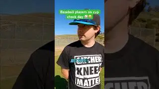 Baseball players on cup check day 
