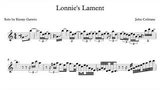 Lonnie's Lament / Kenny Garrett solo Transcription