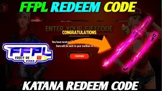 FFPL redeem code today || free fire ffpl katana redeem code giveaway || Today redeem codes pakistan