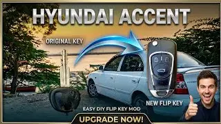 Hyundai accent modified original key to smart remote flip key.hyundai accent flip key full review.