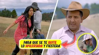 Padre llevó a su hija a trabajar en el campo por fiestera y m4lcriada.