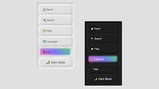 Responsive Neumorphism Vertical Navbar using [Html,Css and JS].