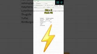 One Excel Shortcut in 15 Seconds : Flash Fill 🚀 