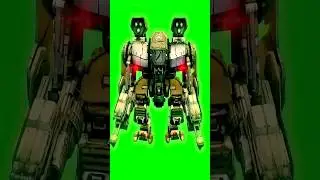 Battle robot green screen material 