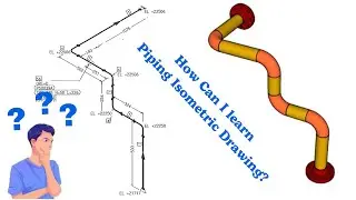 Piping Isometric Drawing Explained VIDEO. Elevations in the piping drawing. North-East orientation.