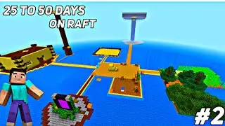 To 50 Days On Raft | Seven Minutes Fun | Minecraft Hindi | U.P Boy Gamer