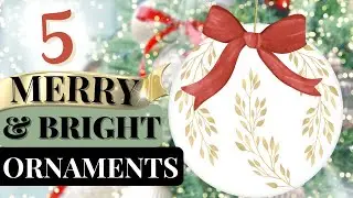 DIY Merry Vintage Christmas Ornaments | Easy & Beautiful!
