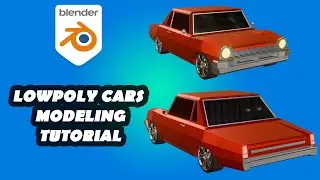 low poly car modeling tutorial in blender (car01)
