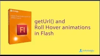 Using getURL ActionScript and  Roll Hover Animation Creation in Flash CS6 Tutorial