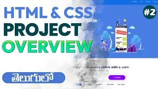HTML & CSS PROJECT OVERVIEW | HTML AND CSS IN TELUGU | HTML IN TELUGU | CSS IN TELUGU