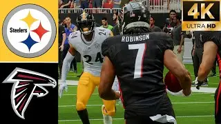Steelers vs Falcons l Week 1 2024 Season (Madden 25 Rosters) l 4K Madden 24 PS5 Simulation