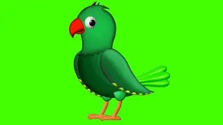 Parit in green screen/Tota in green screen Free copy right