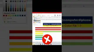 Excel How to Auto Fill color 
