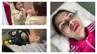 в игровой комнате|сделала губы|попала в аварию|пересадила Мишу на переднее|флисовые костюмы детям