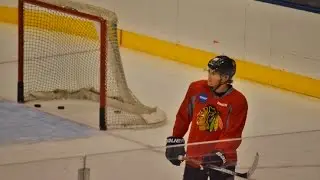 Patrick Kane Slapshot Drill *Unreal Accuracy*