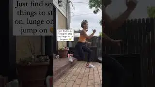 Backyard workout 🔥! No need for a plan - just find something to step on and have fun! 
