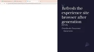 Refresh the experience site browser after generation [EP-45]