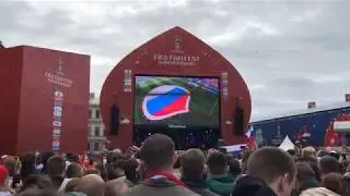 Как болели за наших в Питере. Испания - Россия. 01.07.2018.
