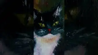 Портрет кота маслом