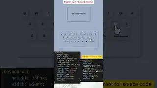 Make you Monitor & Keyboard using Html Css & JavaScript | 