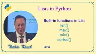 Built in Functions on the List in Python | CS | AI | IP | CBSE