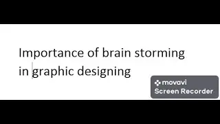Importance of brain storming graphic designing video 08
