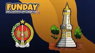 How to Draw Tugu Jogja! Cara Menggambar Tugu Jogja yang Mudah!